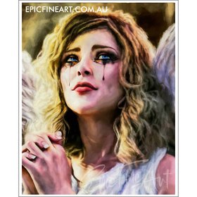 Beautiful Weeping Angel Art Print