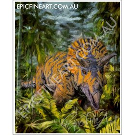 Dinosaur Digital Painting Wall Art